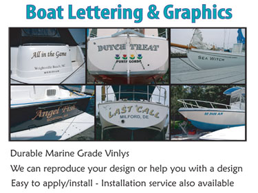 Boat Lettering and Boat Graphics